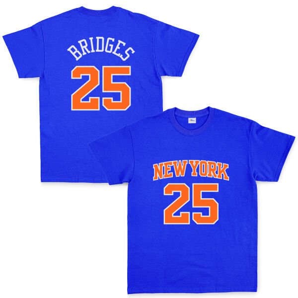 Mikail Bridges 25 New York Jersey Tişört XL - Mavi