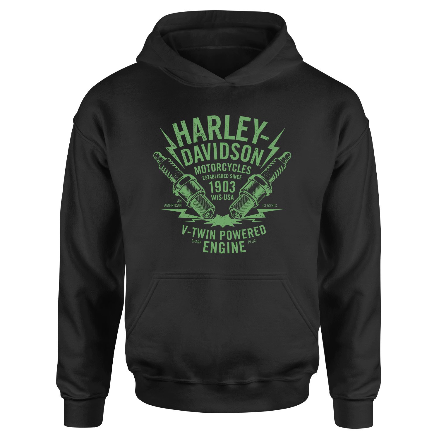 Harley-Davidson XII Hoodie XXL - Siyah