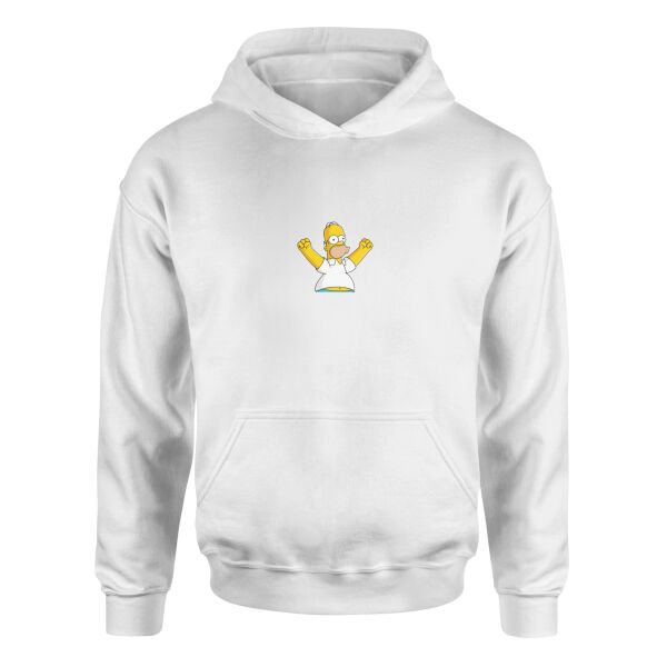 Homer Simpson, Proud Simpson | The Simpsons Hoodie S - Beyaz