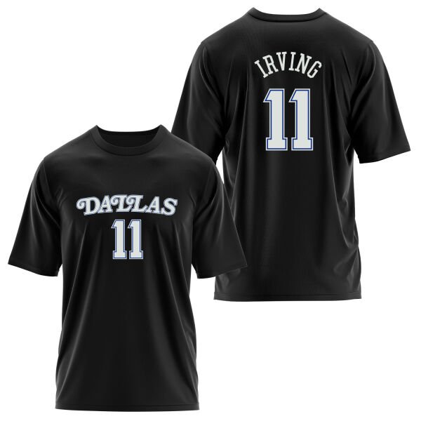 Kyrie Irving 11 Dallas Forma Oversize Tişört S - Siyah