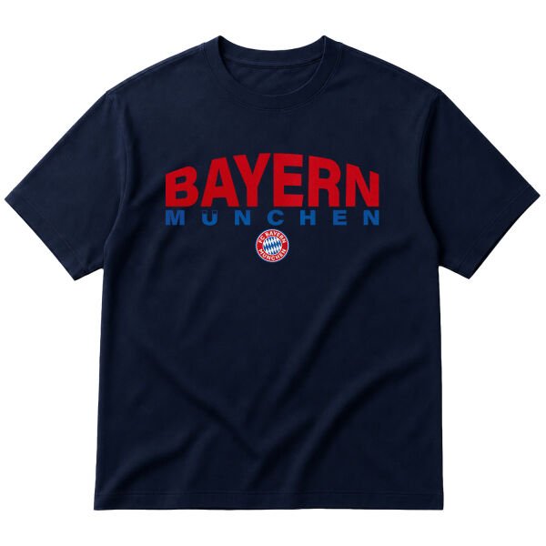 BAYERN München Oversize Tişört M - İndigo Mavisi