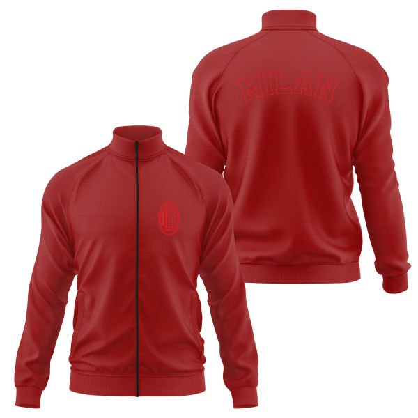 Sempre Milan Fermuarlı Sweatshirt M - Kırmızı