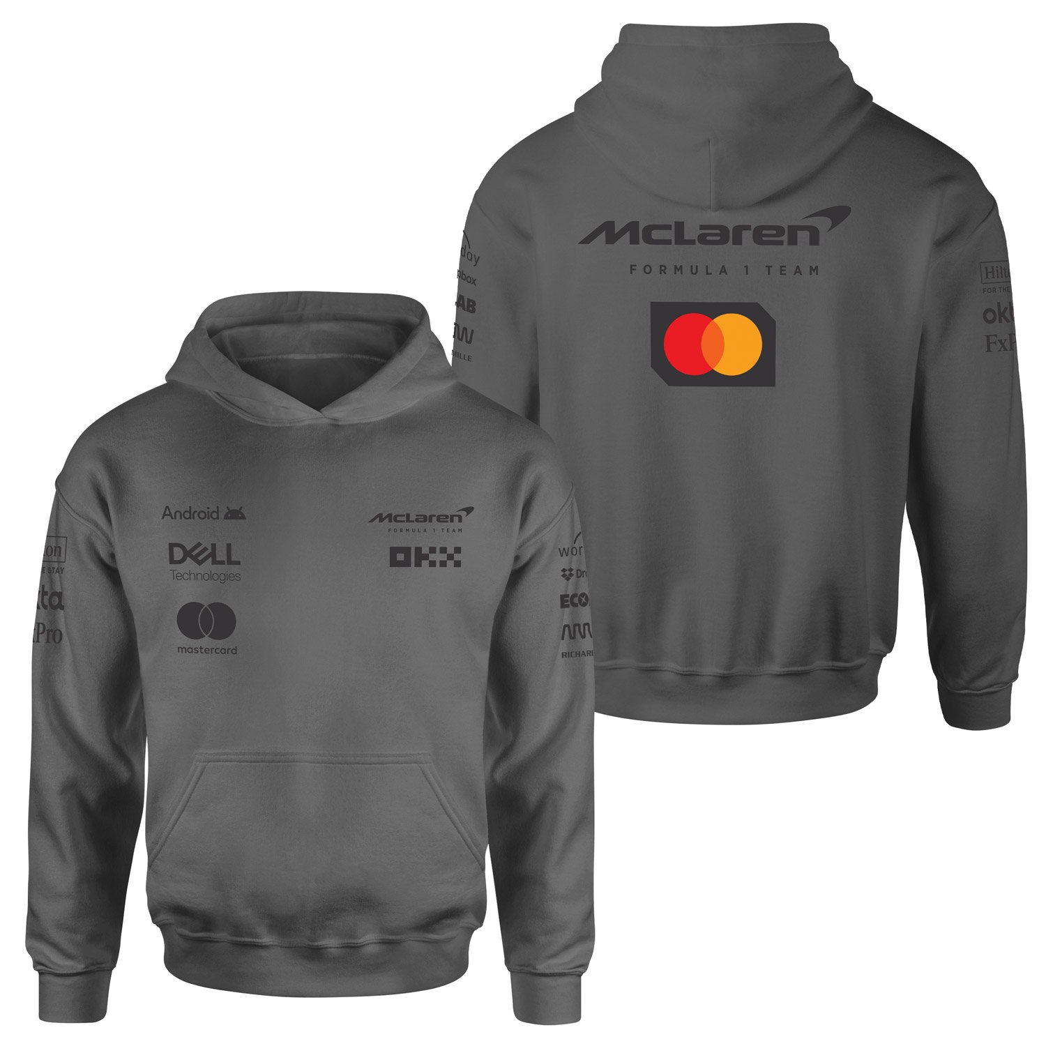 McLaren Racing 2025 Teamline Hoodie S - Füme