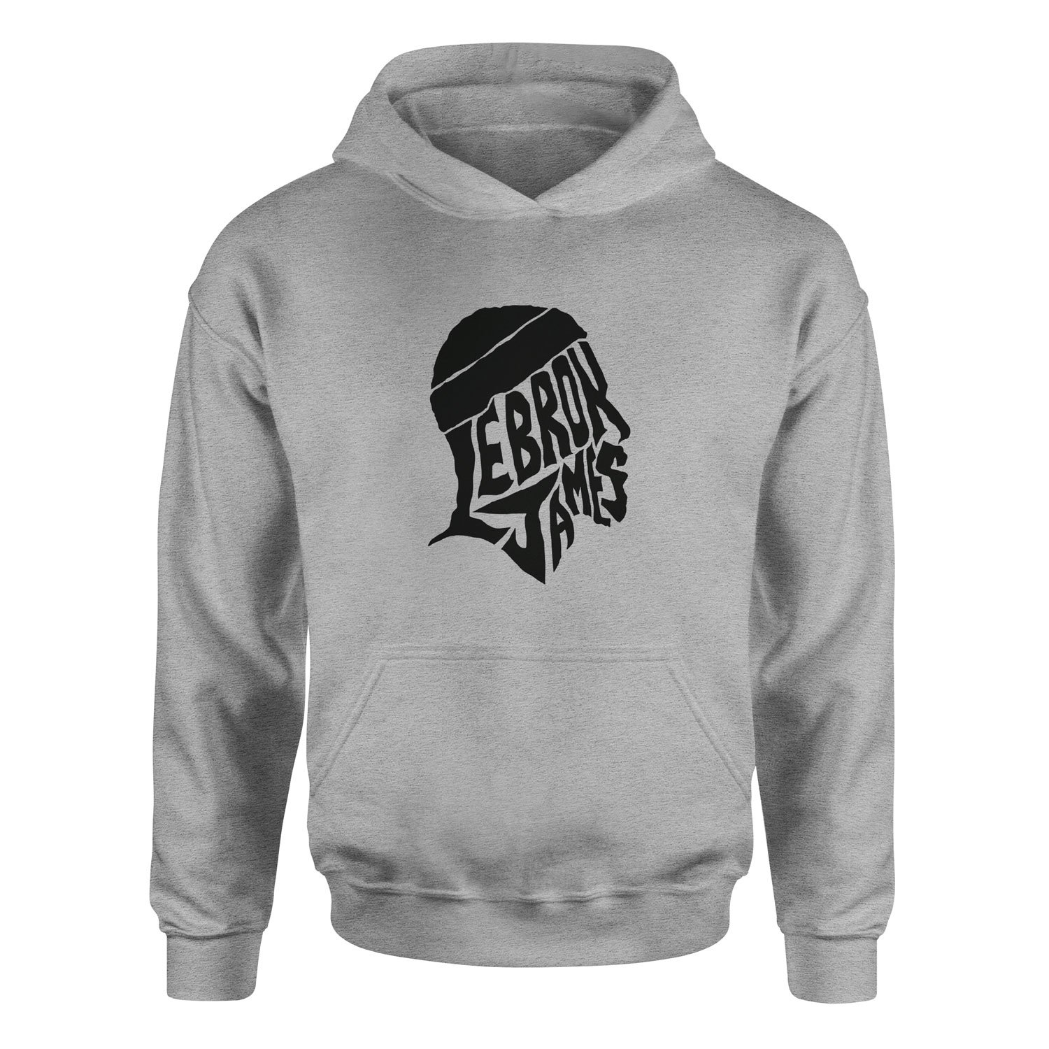 LeBron James Text Hoodie S - Gri