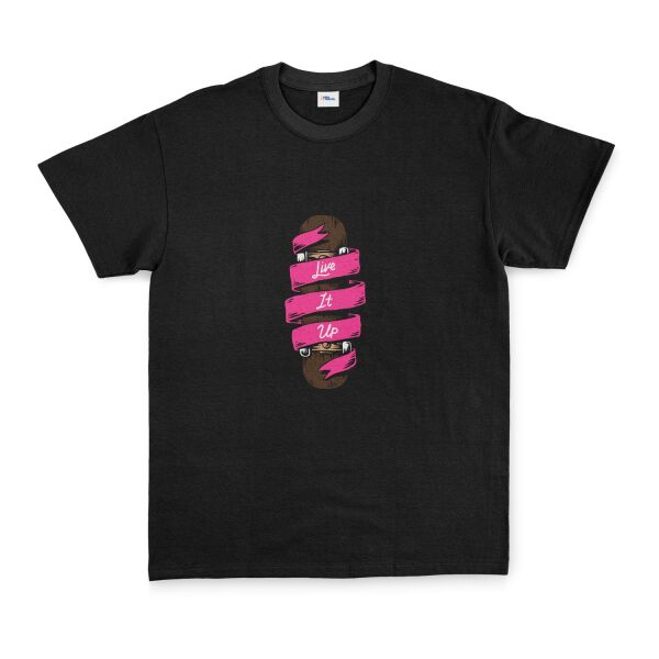 Live It Up Skates V2 Tişört S - Siyah