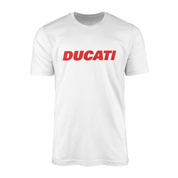 Ducati Red Tişört L - Beyaz