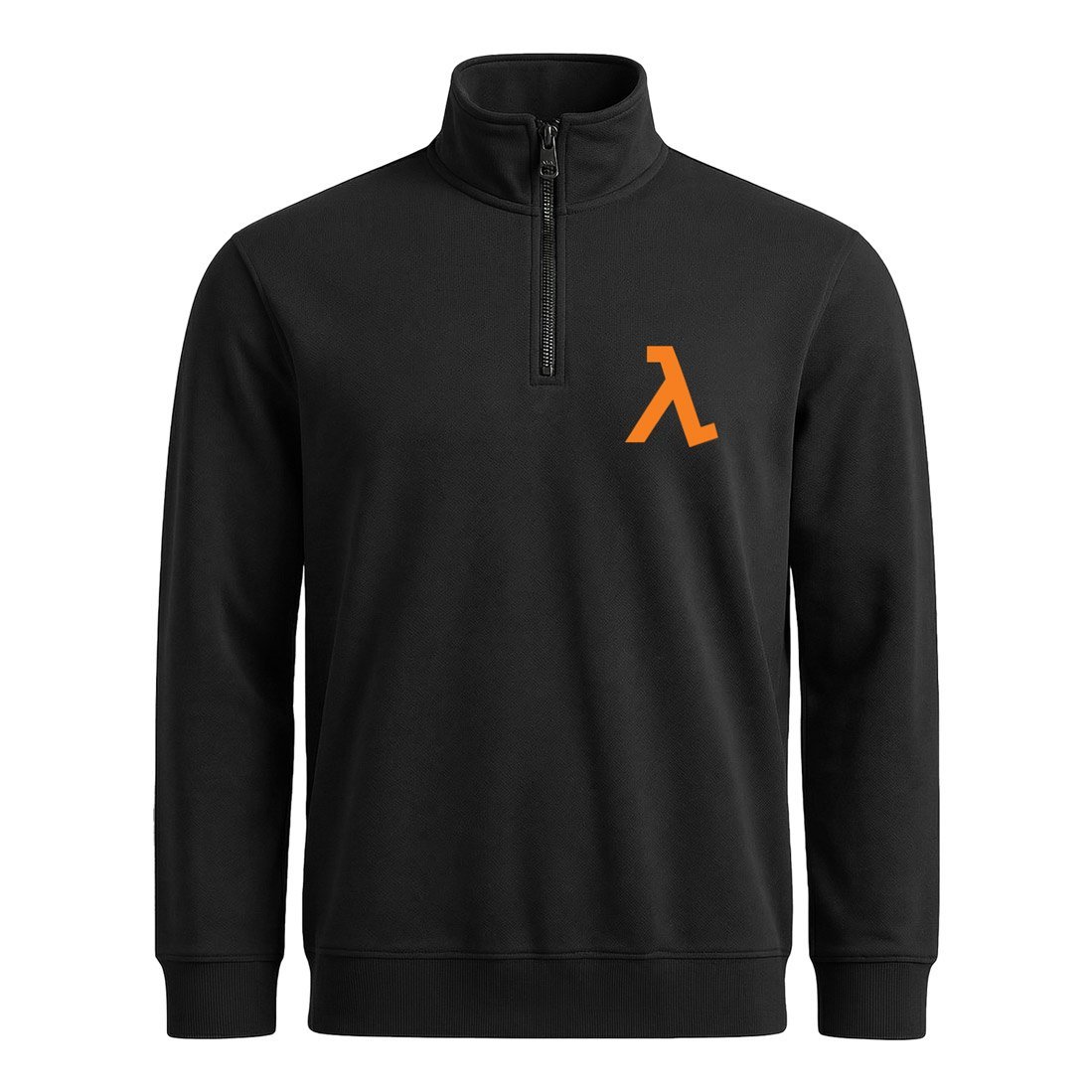 Half-Life Lambda Yarım Fermuarlı Sweatshirt