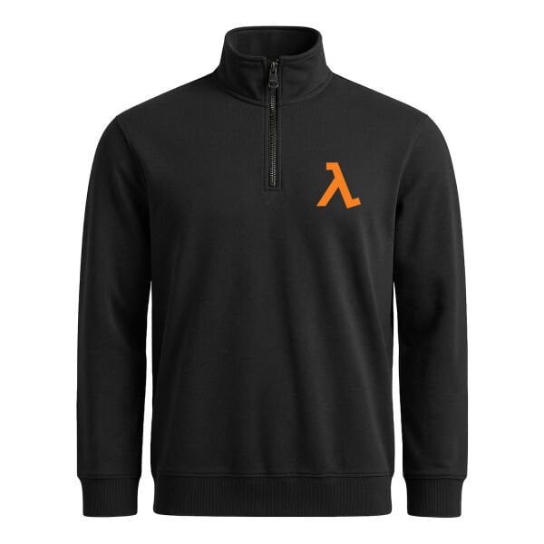 Half-Life Lambda Yarım Fermuarlı Sweatshirt