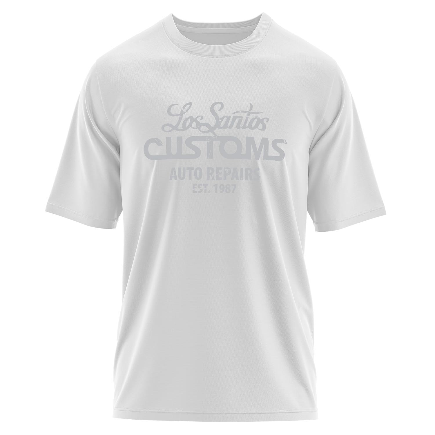Los Santos Customs Oversize Tişört L - Beyaz