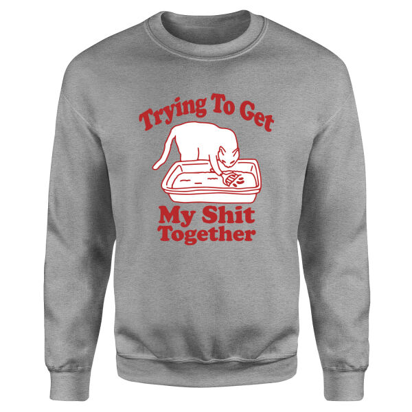 Trying to Get My S**t Together Sweatshirt XL - Gri