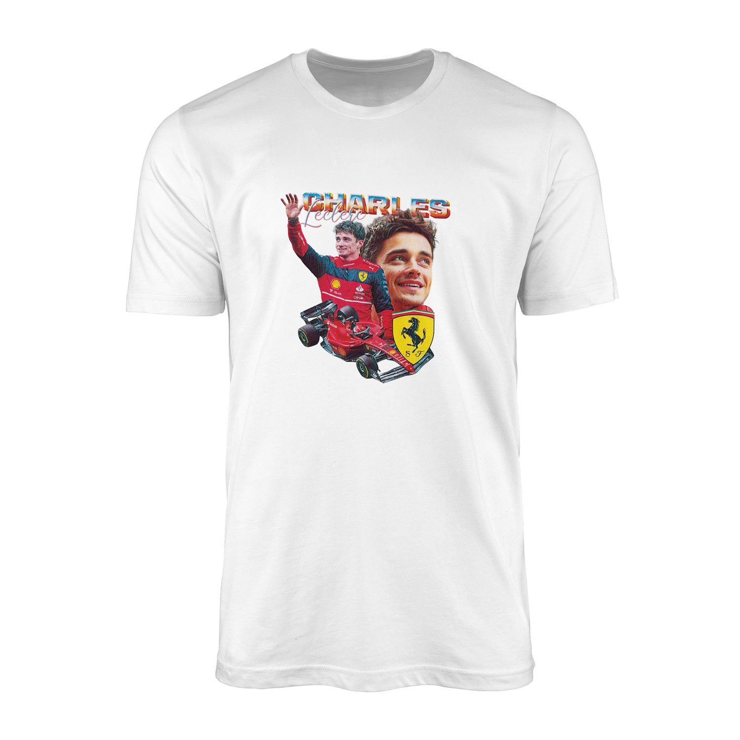 Charles Leclerc Tişört S - Beyaz