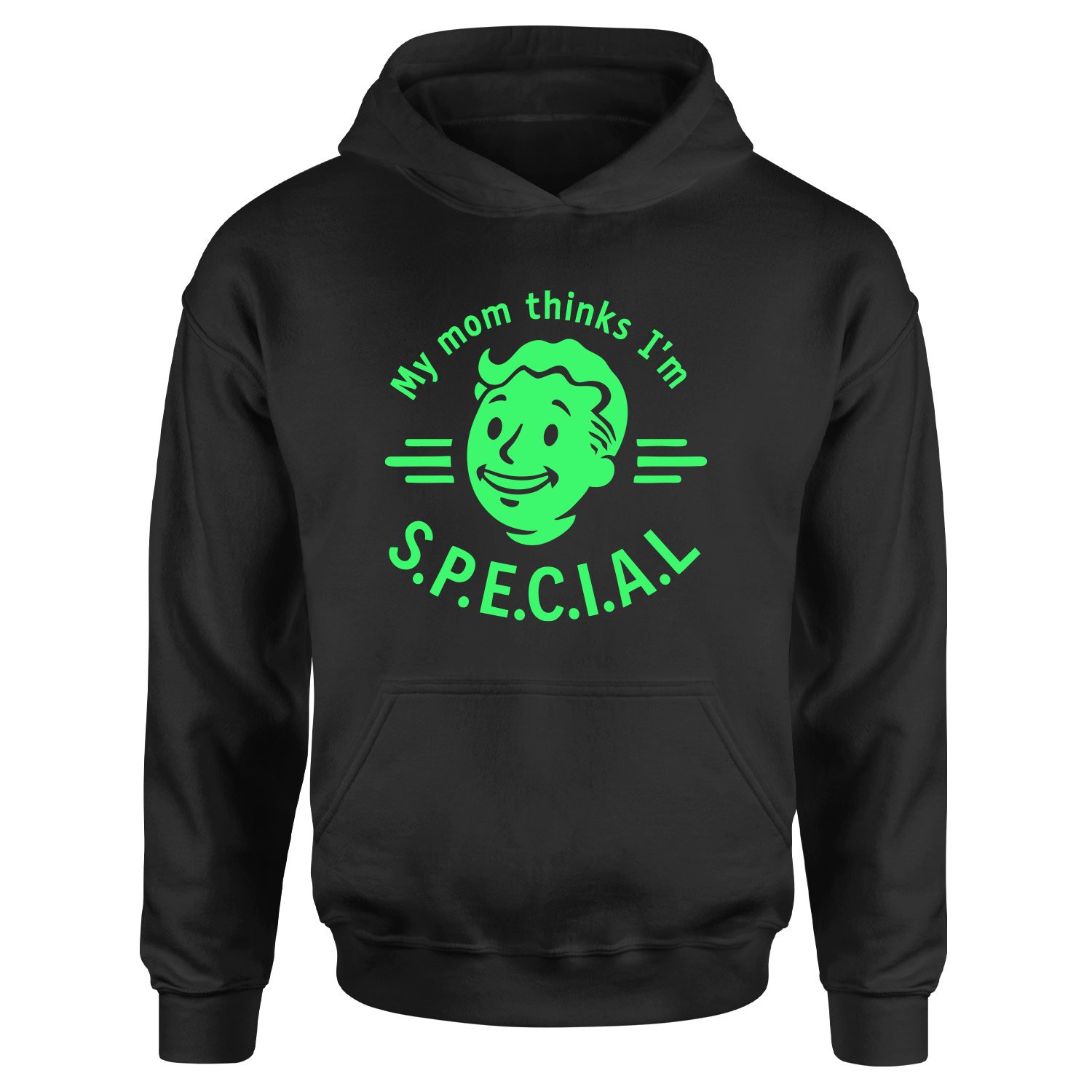 My mom thinks I’m S.P.E.C.I.A.L Hoodie XL - Siyah