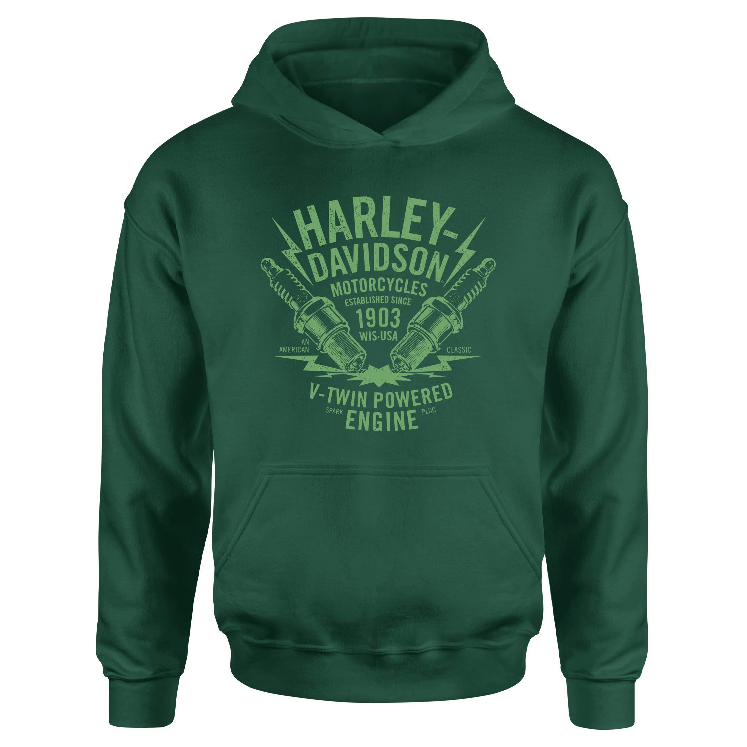 Harley-Davidson XII Hoodie XL - Nefti Yeşili
