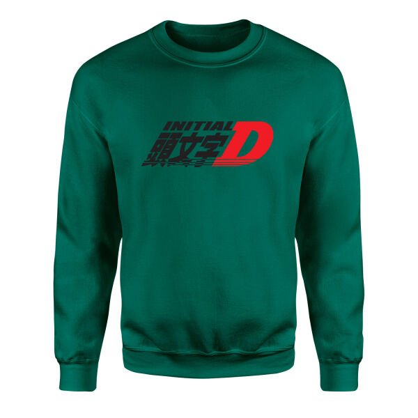 Initial D Sweatshirt XL - Nefti Yeşili