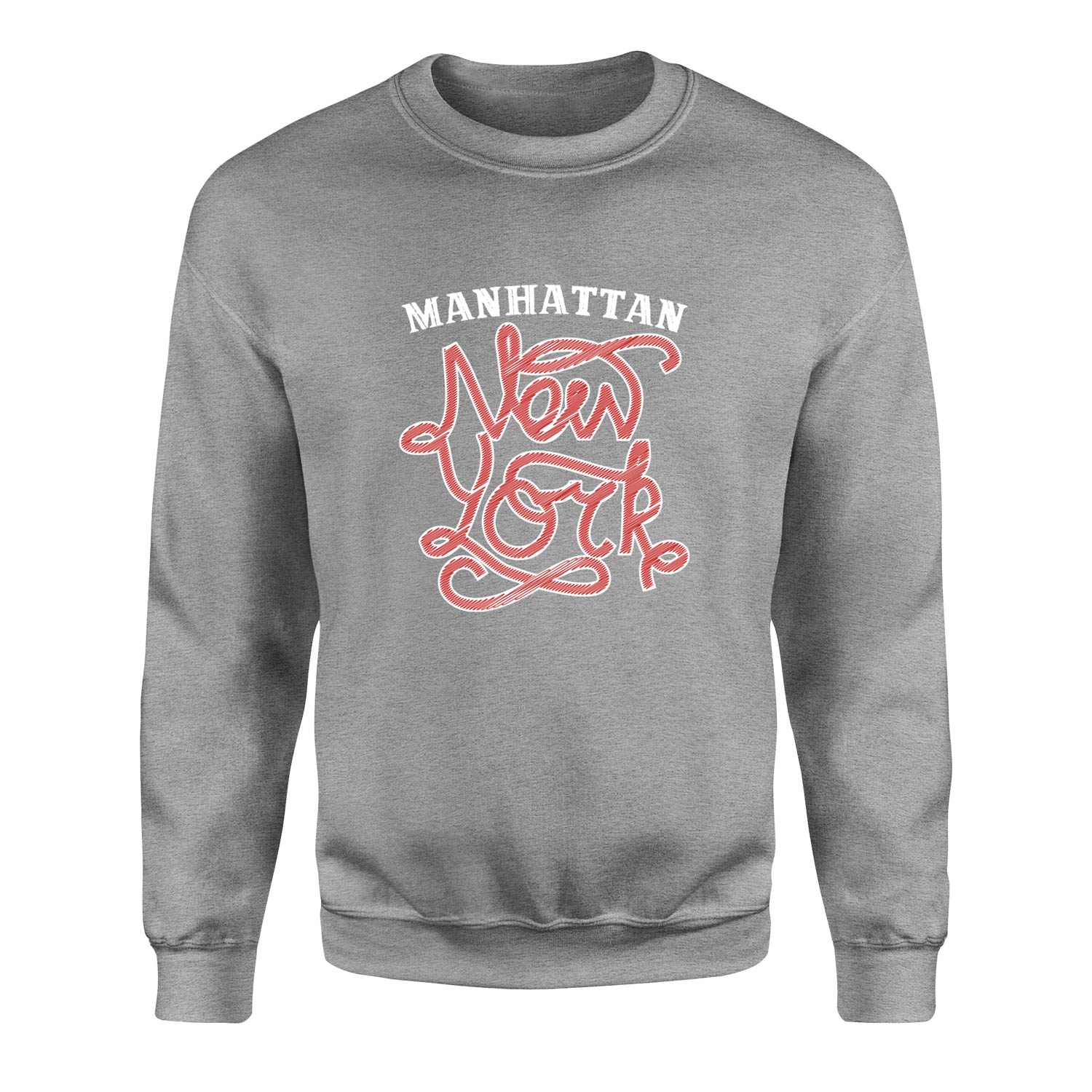 Manhatta, NYC Sweatshirt S - Gri