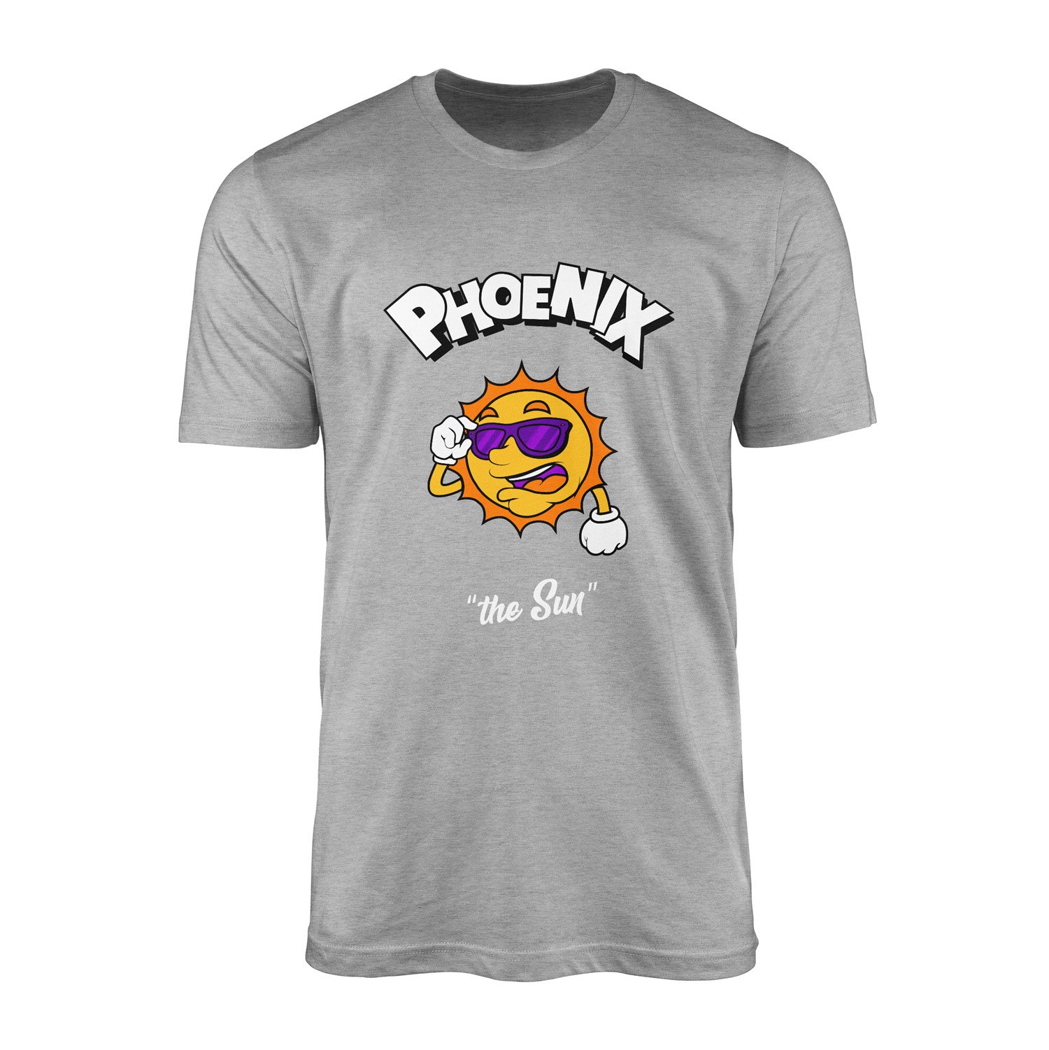 Phoenix Cartoon Tişört XXL - Gri