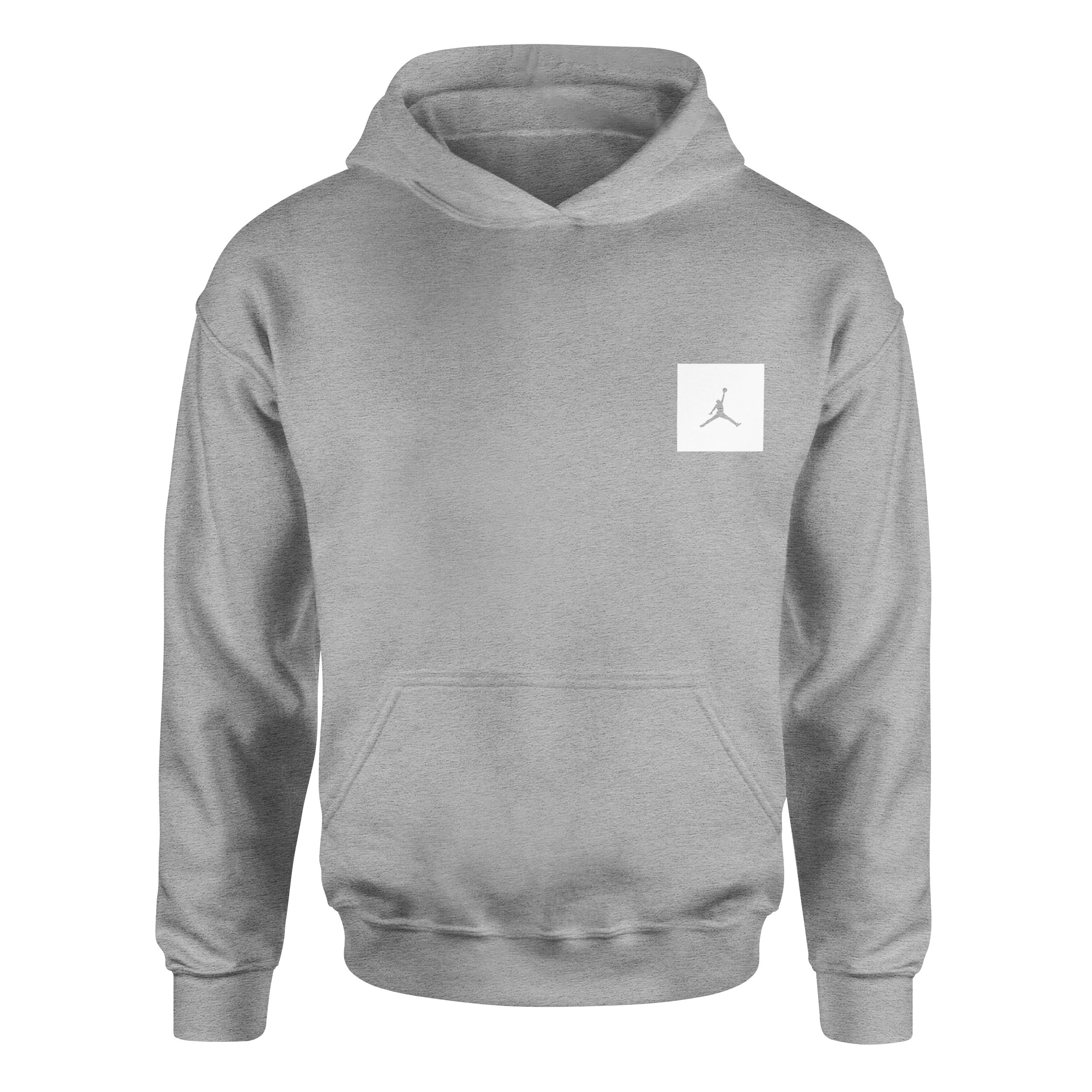 Air Jordan White Patch Hoodie S - Gri