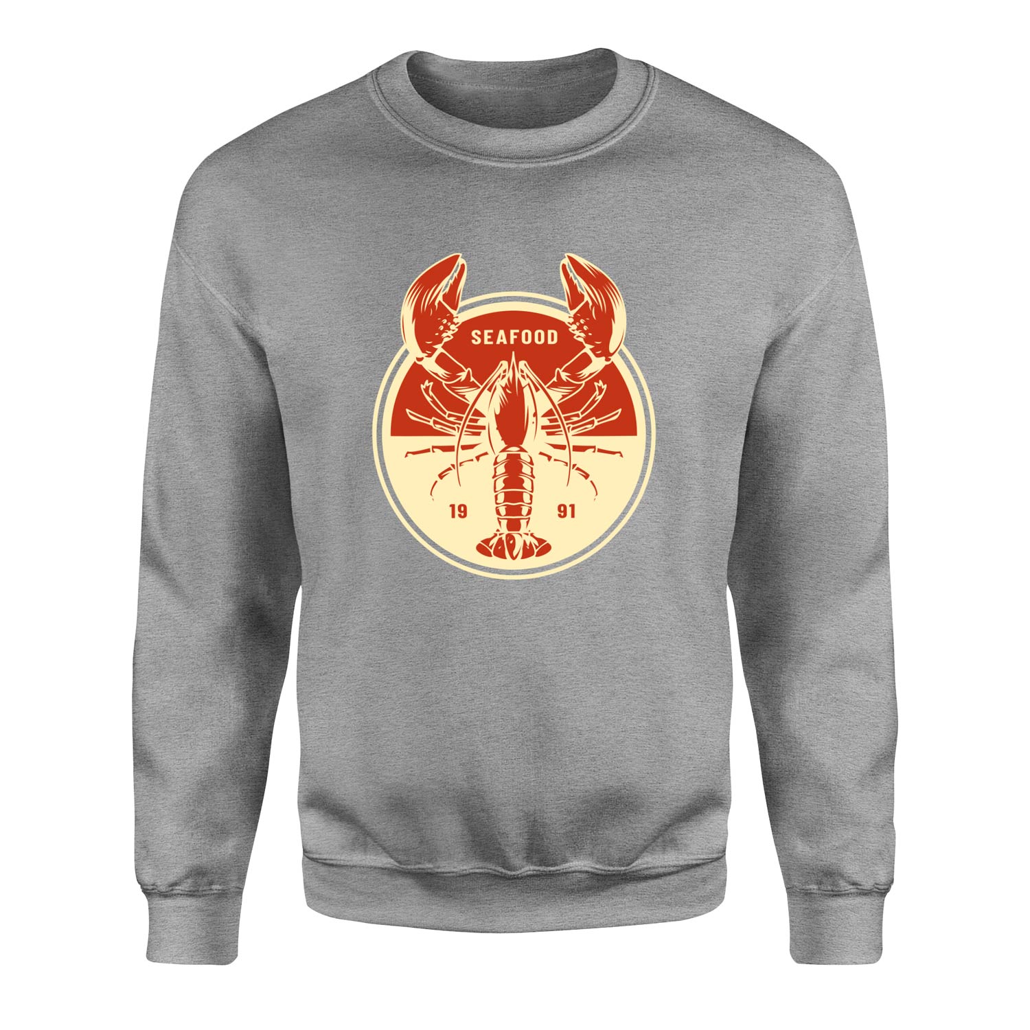 Seafood Sweatshirt S - Gri