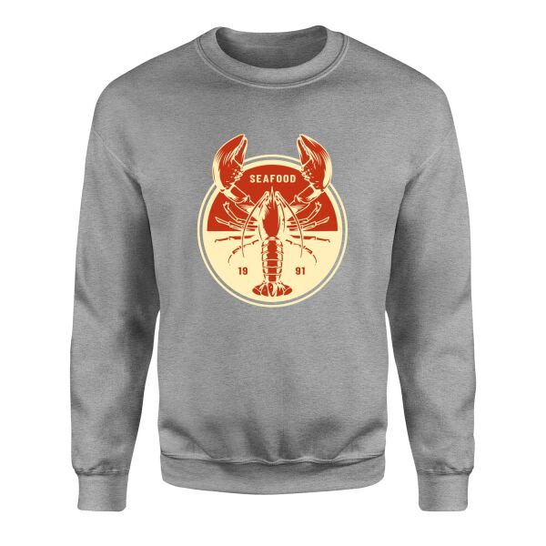 Seafood Sweatshirt S - Gri