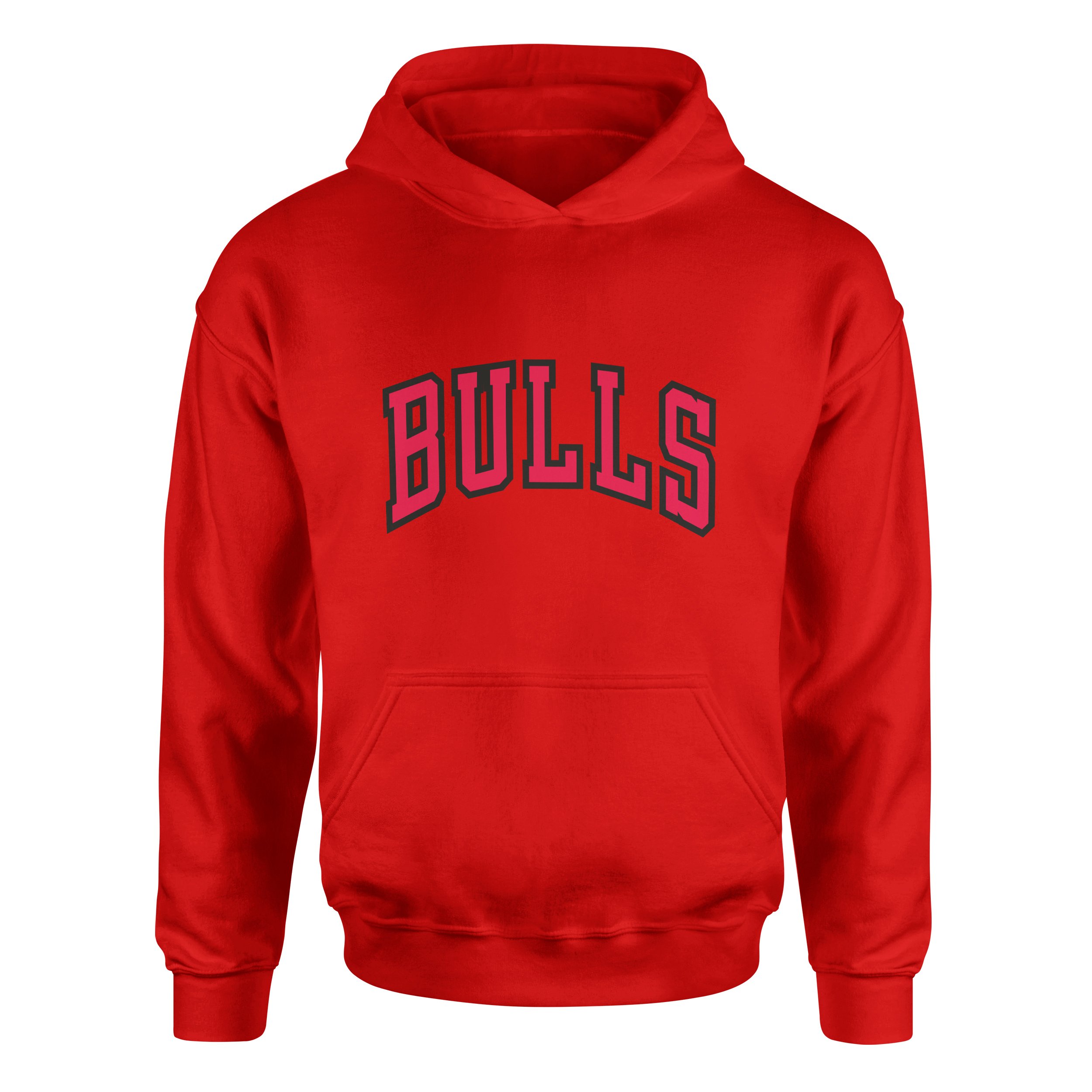 BULLS Hoodie S - Kırmızı