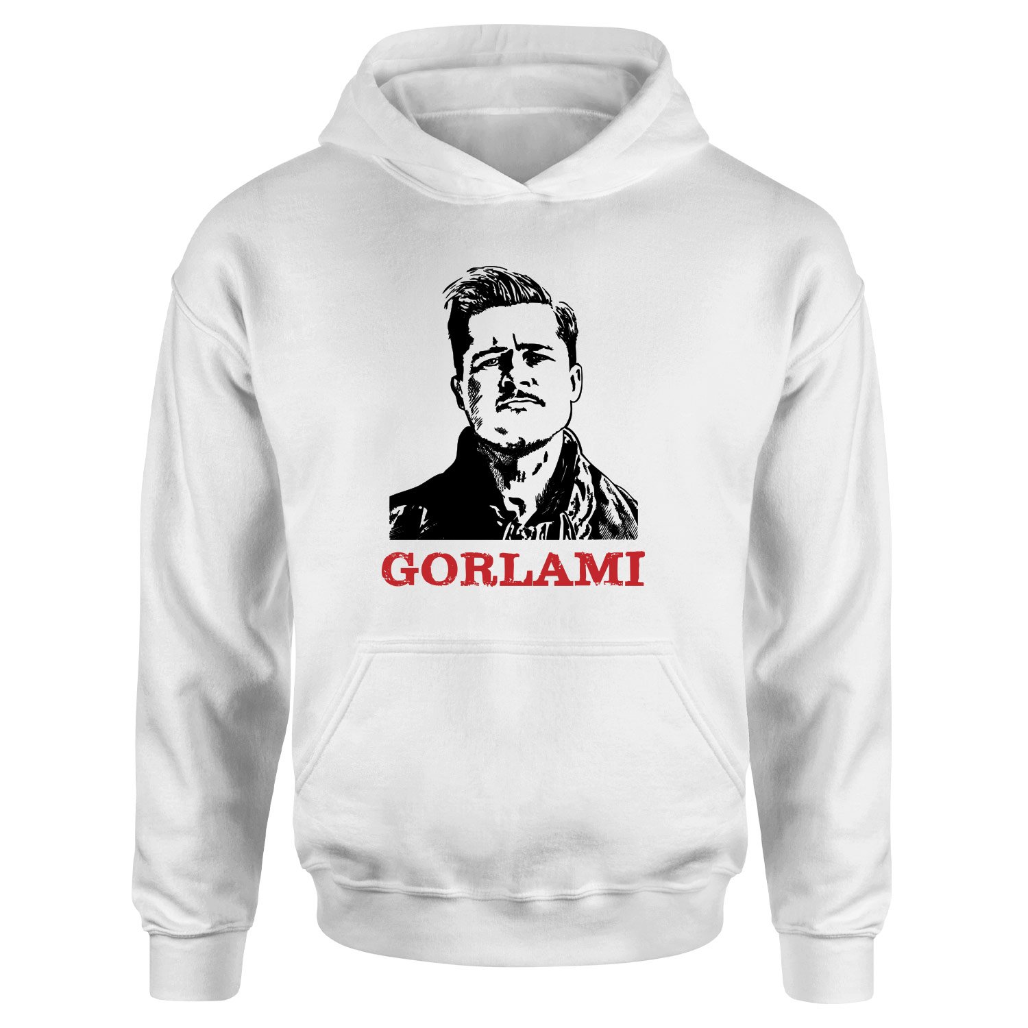 Gorlami | Brad Pitt Hoodie M - Beyaz