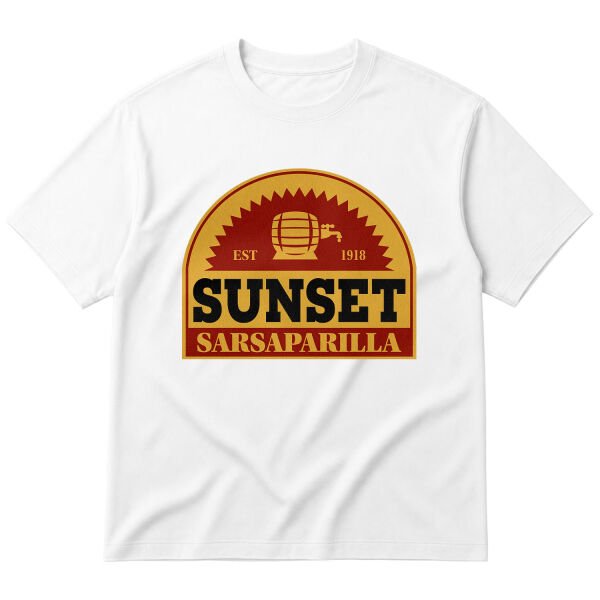 Sunset Sarsaparilla | Fallout Oversize Tişört M - Beyaz