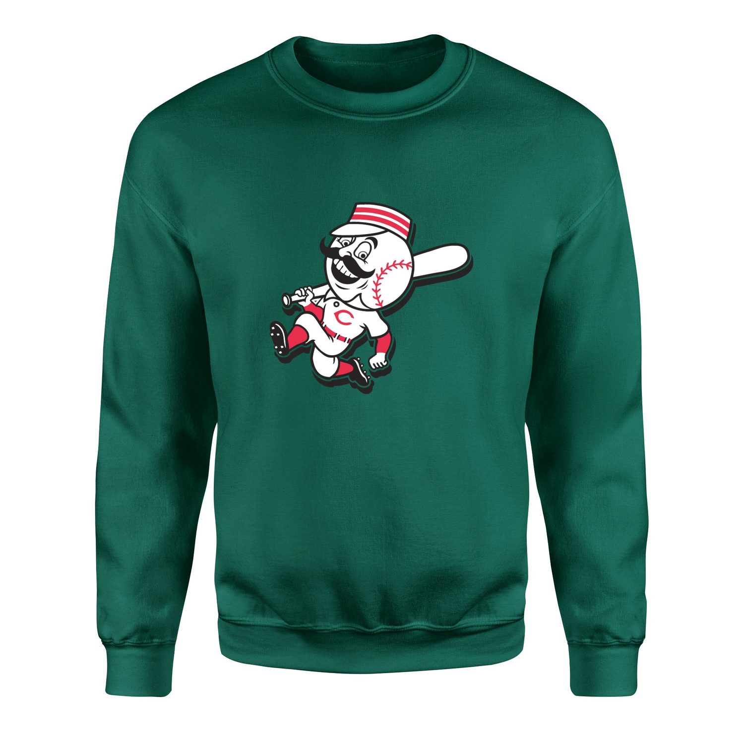 Cincinnati Reds | Mr. Red 60’s Sweatshirt XXL - Nefti Yeşili
