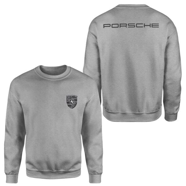 Porsche Muted Black Sweatshirt L - Gri | OUTLET