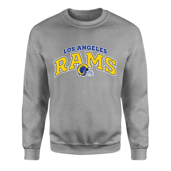 Los Angeles RAMS Arch Sweatshirt M - Gri