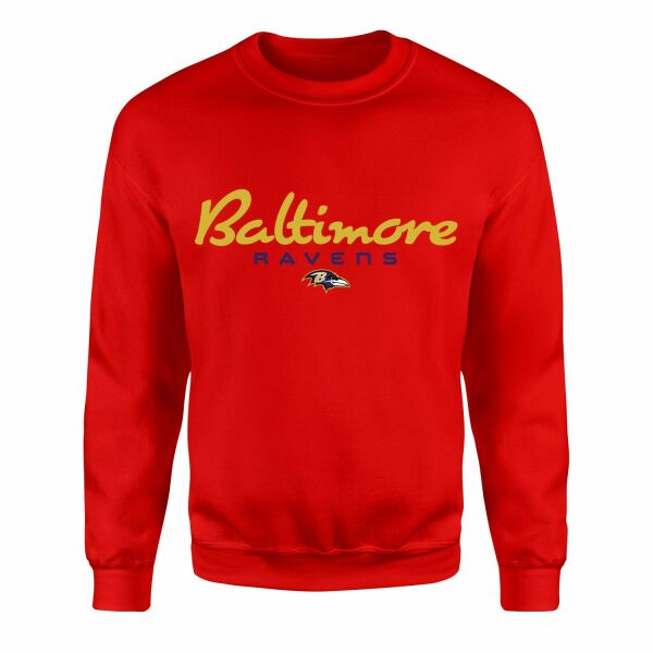 Baltimore Ravens Charm City Sweatshirt S - Kırmızı