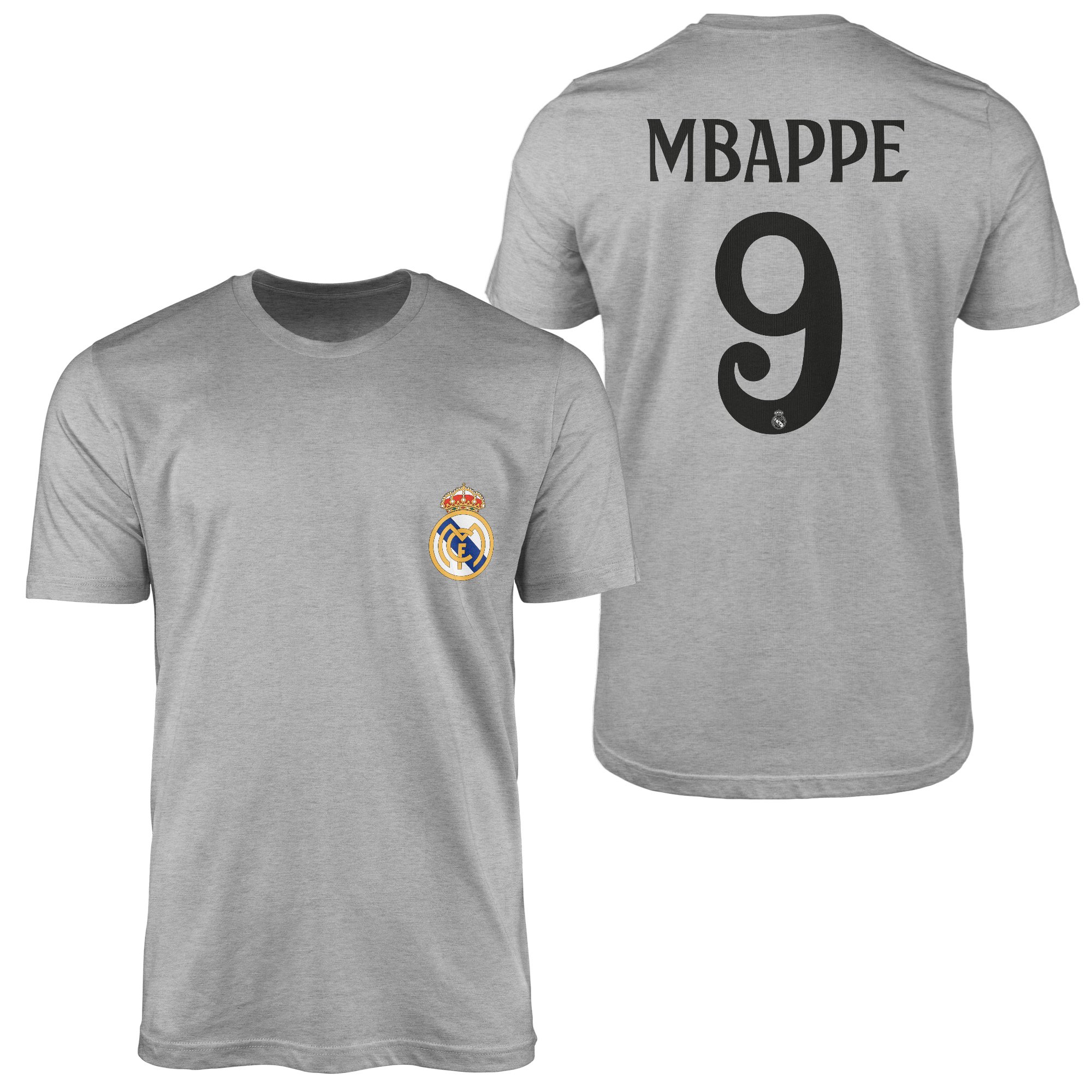 Kylian Mbappe Real Madrid Forma Tişört XXL - Gri