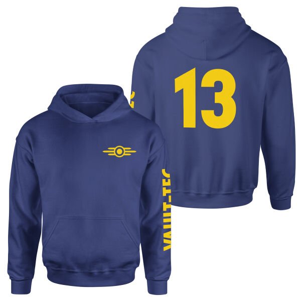 Vault 13 Dweller Hoodie M - İndigo Mavisi
