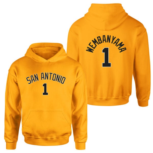 Victor Wembanyama 1 San Antonio Forma Hoodie XXL - Turuncu | OUTLET