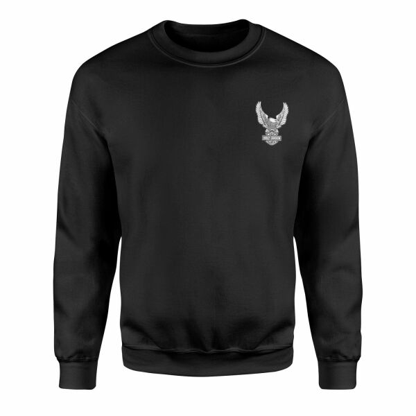 Harley Eagle Sweatshirt M - Siyah