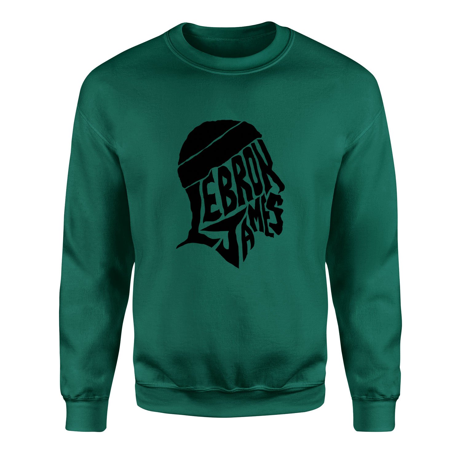 LeBron James Text Sweatshirt M - Nefti Yeşili