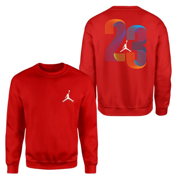 Air Jordan LC Sweatshirt S - Kırmızı