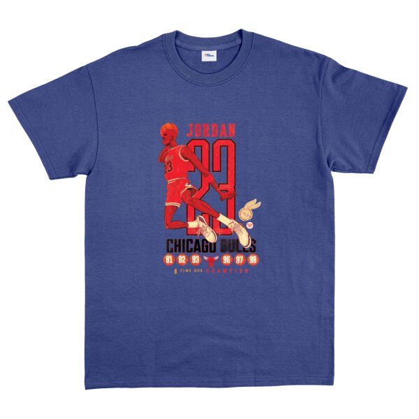 6 Time Champion, Michael ''Air'' Jordan Tişört M - İndigo Mavisi