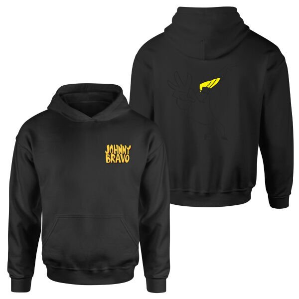 Man I’m Pretty | Johnny Bravo Hoodie S - Siyah