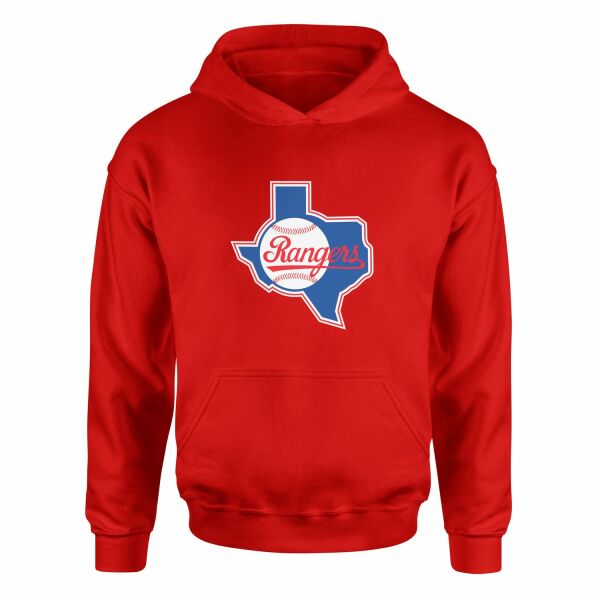 Rangers, TX Hoodie M - Kırmızı