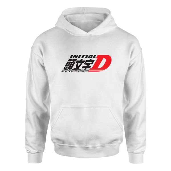 Initial D Hoodie XL - Beyaz