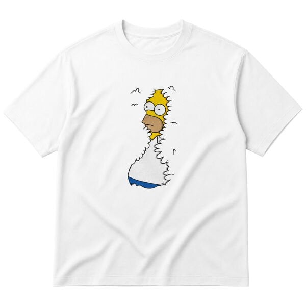 Homer in Hedges | The Simpsons Oversize Tişört