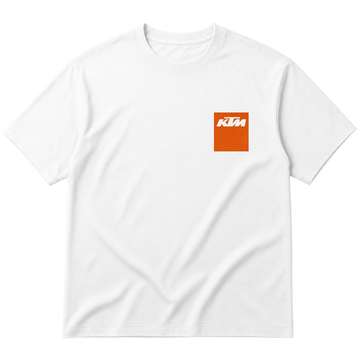 KTM Badge Oversize Tişört M - Beyaz