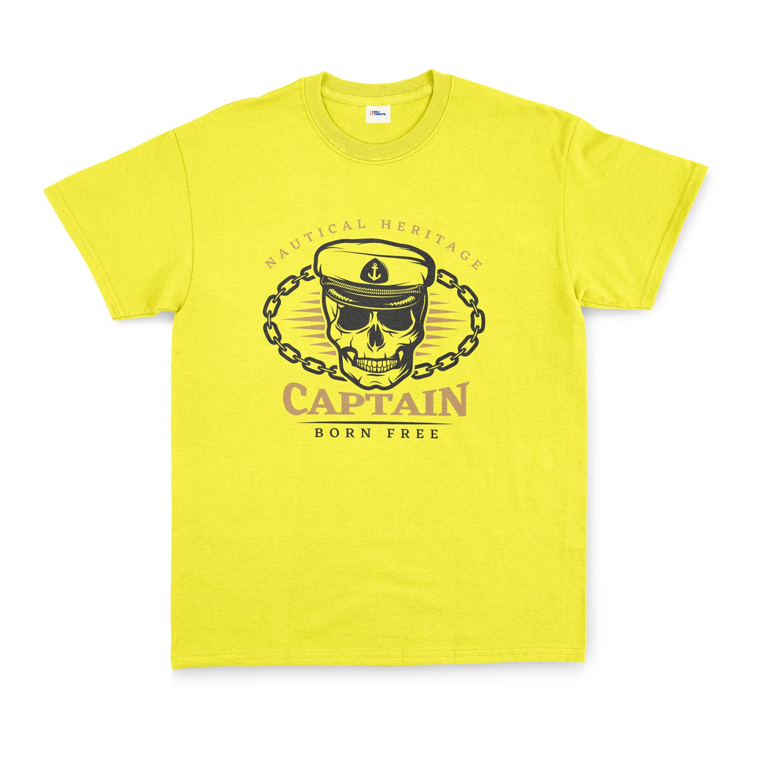 Captain Denizci Tişört XXL - Sarı