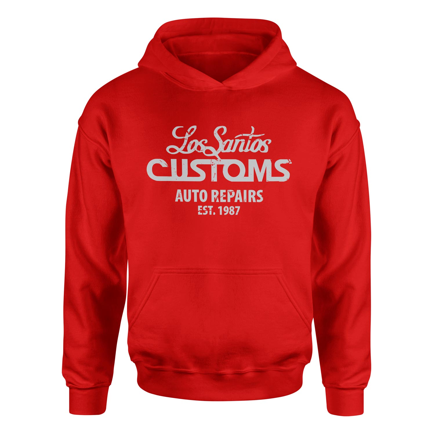 Los Santos Customs Hoodie M - Kırmızı