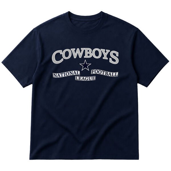 Dallas Cowboys National Football League Oversize Tişört L - İndigo Mavisi