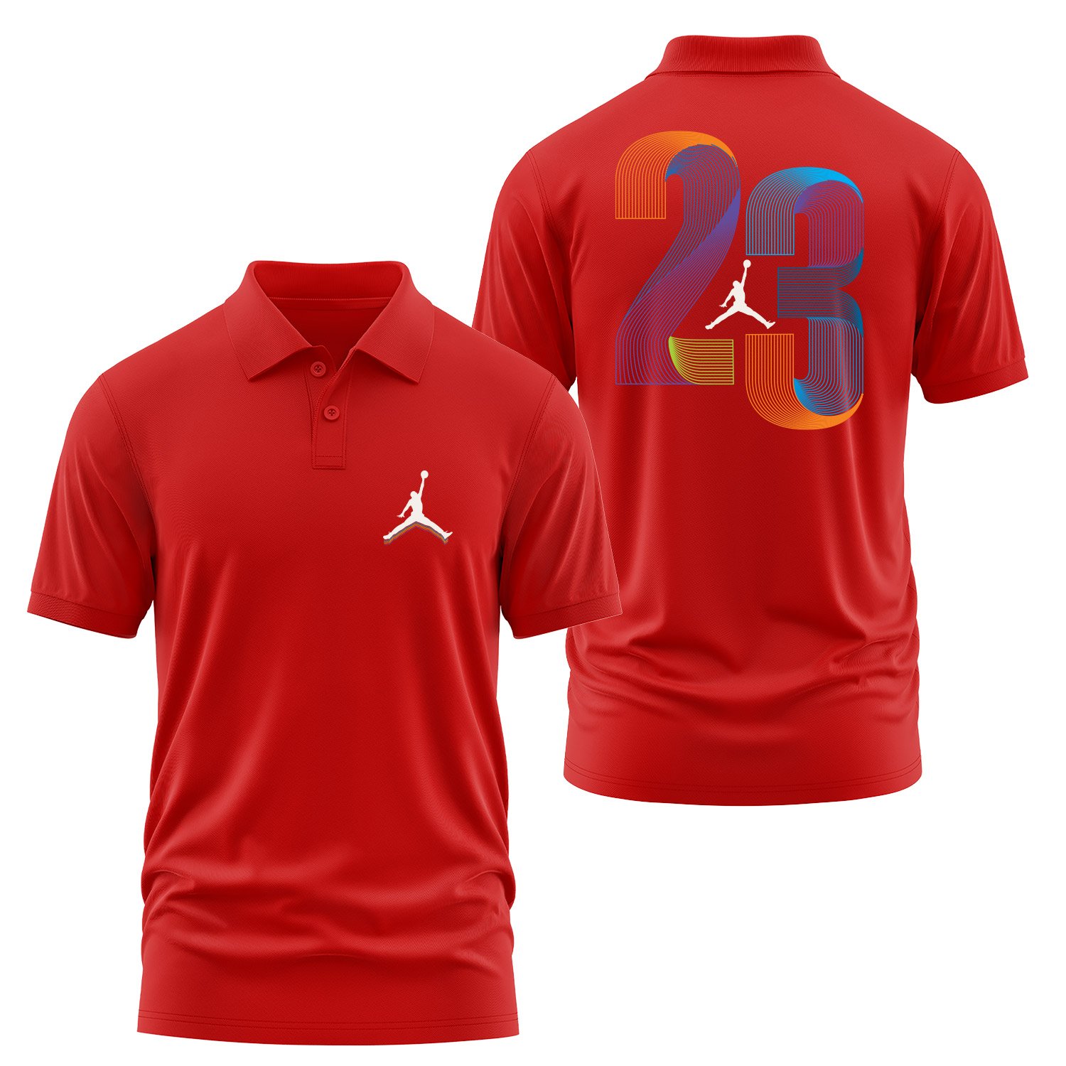 Air Jordan LC Polo Tişört S - Kırmızı