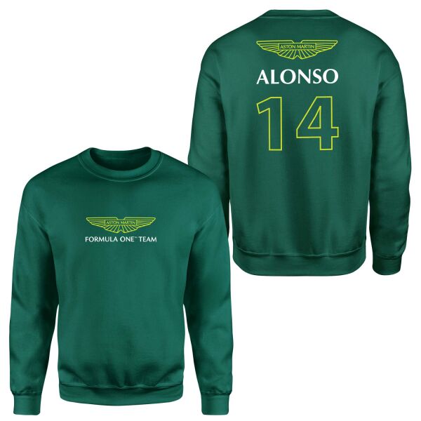Fernando Alonso | Aston Martin Basic Sweatshirt L - Nefti Yeşili