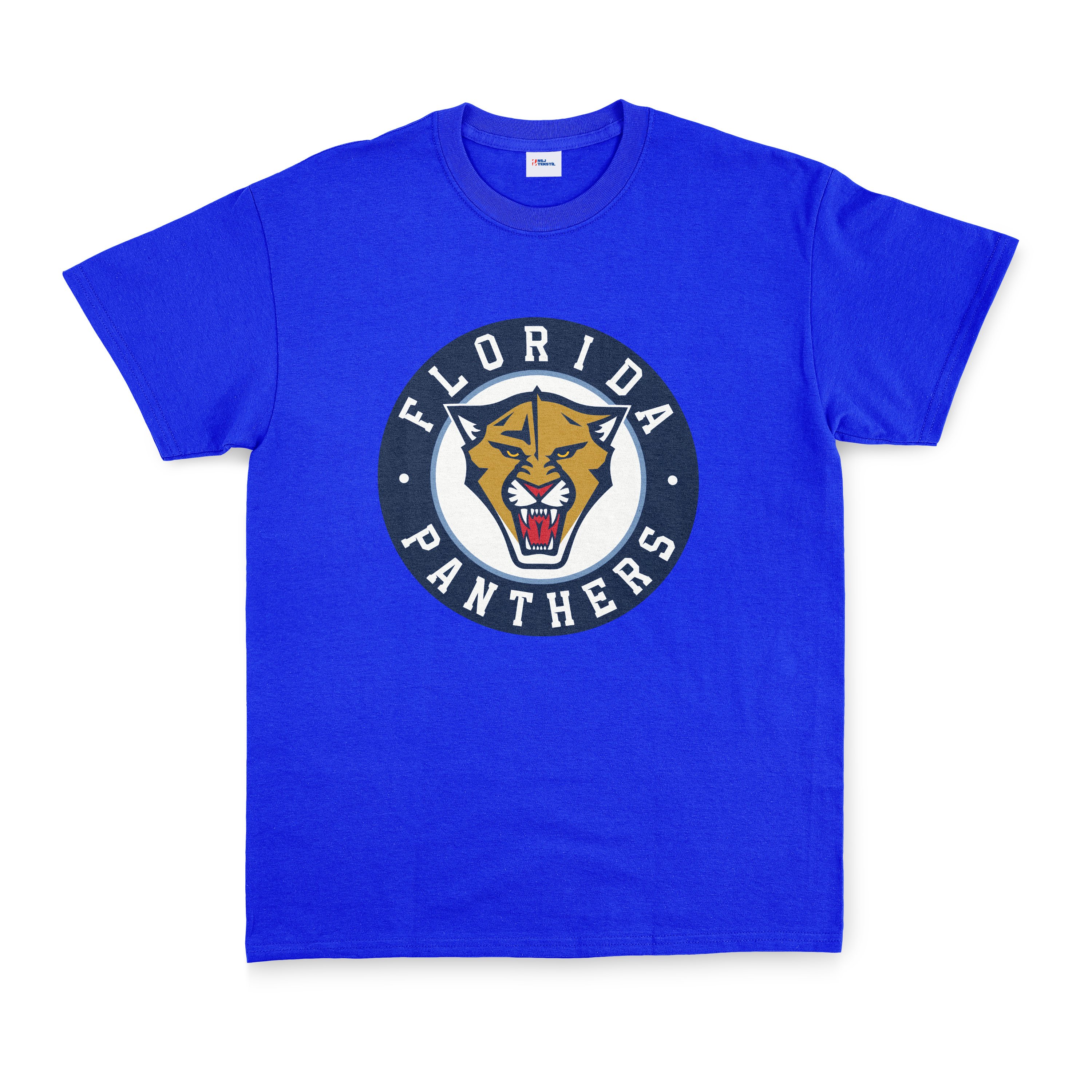 Florida Panthers Badge Tişört XXL - Mavi