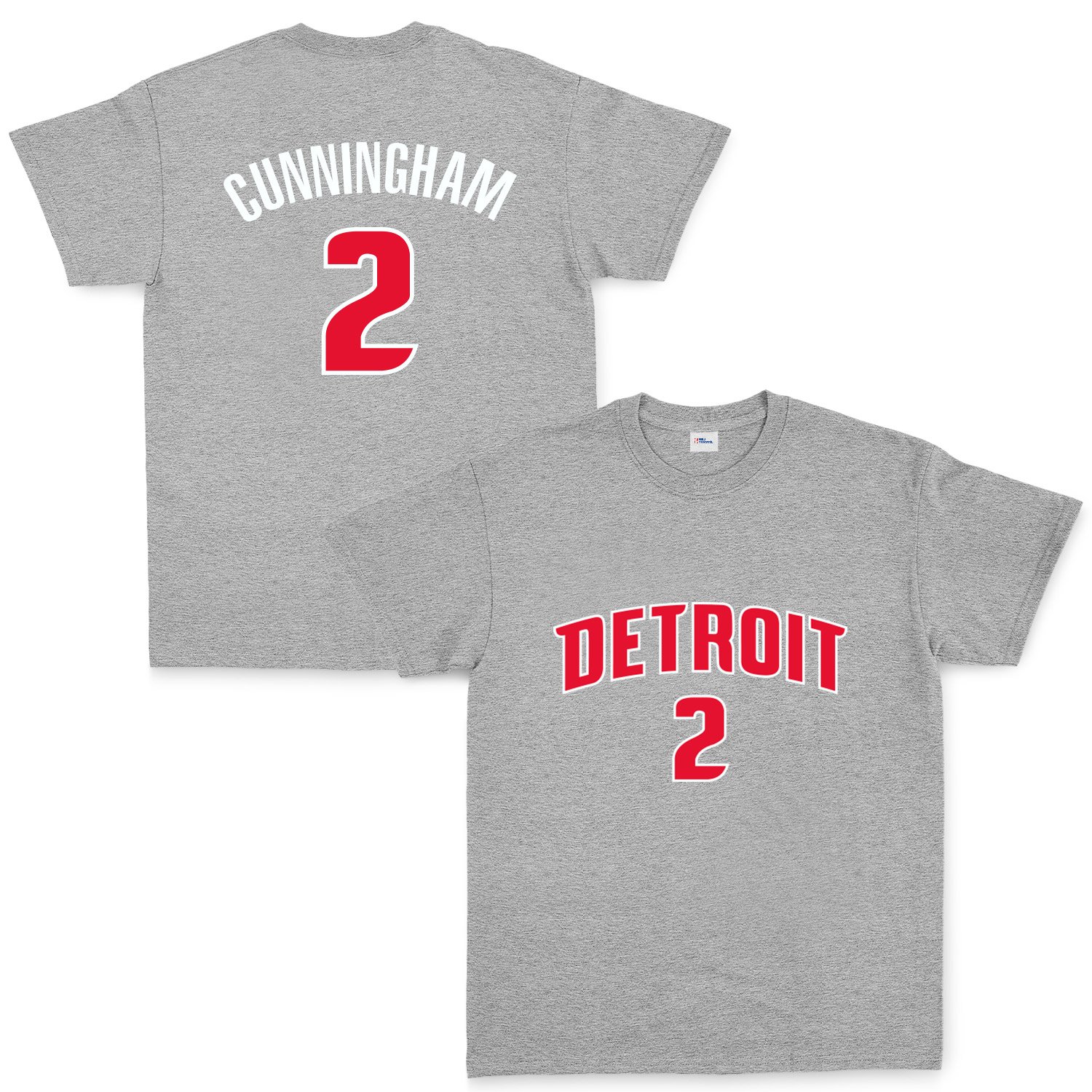 Cade Cunningham 2 Pistons Forma Tişört S - Gri