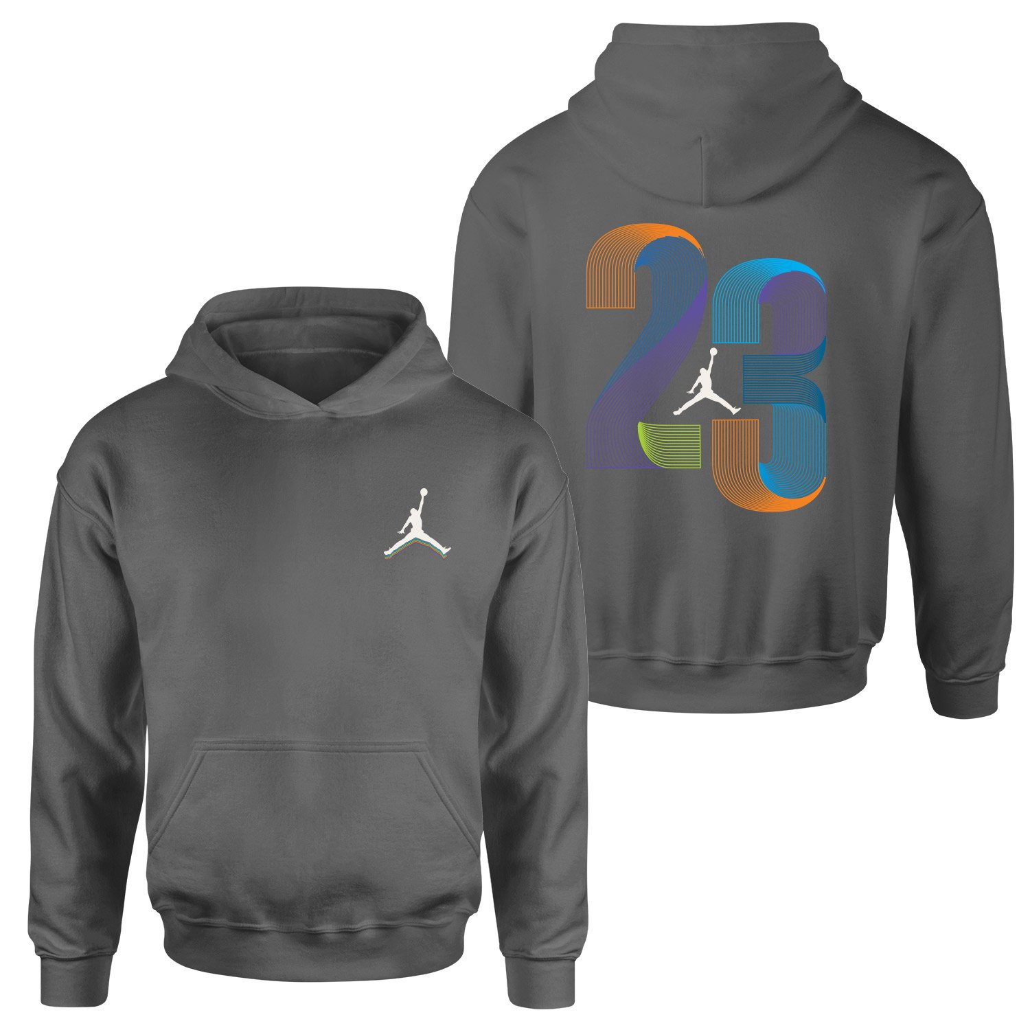 Air Jordan LC Hoodie M - Füme